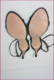 ZARA Escarpins De Soirée Tissu Fin Noir Satiné T 41 TTBE