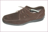 TOD'S Derby à lacets Daim Marron foncé T 7.5 / T 41.5 TBE