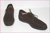 TOD'S Derby à lacets Daim Marron foncé T 7.5 / T 41.5 TBE