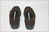 TOD'S Derby à lacets Daim Marron foncé T 7.5 / T 41.5 TBE
