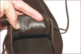 TOD'S Derby à lacets Daim Marron foncé T 7.5 / T 41.5 TBE