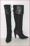 SAN MARINA Bottes Genoux Bi matière Cuir Daim T 38 ETAT NEUF
