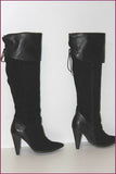 SAN MARINA Bottes Genoux Bi matière Cuir Daim T 38 ETAT NEUF