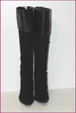 SAN MARINA Bottes Genoux Bi matière Cuir Daim T 38 ETAT NEUF