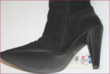 SAN MARINA Bottes Genoux Bi matière Cuir Daim T 38 ETAT NEUF