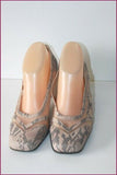 BALLERINE DE PROVENCE Escarpins Cuir et Voile  Ajouré Crème T 39 TBE
