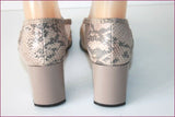BALLERINE DE PROVENCE Escarpins Cuir et Voile  Ajouré Crème T 39 TBE