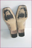 BALLERINE DE PROVENCE Escarpins Cuir et Voile  Ajouré Crème T 39 TBE