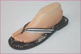 ANN TAYLOR LOFT Tongs Cuir Marron Foncé T 7.5 / T 39 TTBE