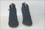 MELLOW YELLOW Boots Daim Bleu Pétrole T 41 TBE
