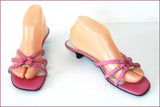 ROSA LIPTY Escarpins Sandales Cuir Rose T 40 ETAT NEUF