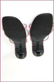 ROSA LIPTY Escarpins Sandales Cuir Rose T 40 ETAT NEUF