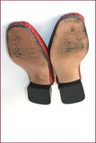 PIKOLINOS Escarpins Cuir Rouge Foncé Talons Elastiqués T 38 TBE