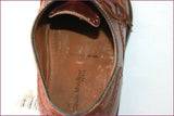 JEAN CLAUDE MONDERER Richelieu Derby Tout Cuir Marron Noisette T 42 BE