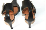 JONAK Escarpins Pointus Cuir Noir Lanière Cheville Cuir Scratch T 36 TBE