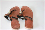 GEOX Tongs Sandales Cuir Bijoux Fantaisies T 39 TBE