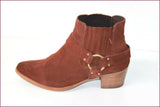 ERAM Bottines Boots Daim Marron Doublées Cuir T 39 TBE