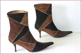 VICARI Bottines Pointues Tout Cuir Tricolore T 39 TBE