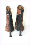 VICARI Bottines Pointues Tout Cuir Tricolore T 39 TBE