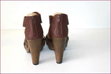 PIMKIE Sandales Cuir Marron Hauts Talons T 39 TBE