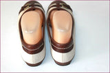 CLARKS Ballerines Cuir Ajouré  Bicolore Petits Talons T 4.5 UK / T 37.5 TTBE