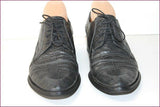 BOCAGE Derby à Lacets Pointus Cuir façon Croco Gris T 39 TBE