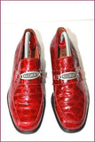 KOOKAI Mocassins Cuir Verni Brillant Rouge Foncé T 36 TBE