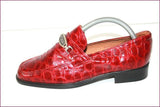 KOOKAI Mocassins Cuir Verni Brillant Rouge Foncé T 36 TBE
