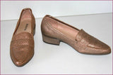 SABRINA Mocassins Femme Cuir Bronze T 35 TBE