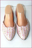 RENOUARD Escarpins Pointus Daim et Laine Rose Petits Talons T 37.5 TBE