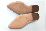 RENOUARD Escarpins Pointus Daim et Laine Rose Petits Talons T 37.5 TBE
