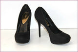 MOSQUITOS Escarpins Toile Noir Talons Aiguilles T 39 TTBE