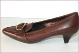 GEOX Escarpins Pointus Cuir Marron T 40 TTBE