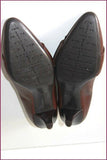 GEOX Escarpins Pointus Cuir Marron T 40 TTBE