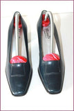 MINELLI Escarpins Vintage Tout  Cuir Bleu Nuit T 36 TBE