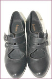 ERAM Escarpins à Sangles Cuir Noir Bouts Ronds T 39 TTBE