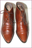 DERNIERE VERSION Escarpins à Lacets Cuir Marron Havane T 35 TBE