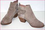 ANDRE Bottines Boots Daim Marron Taupe Motif Argenté  T 41 TTBE