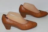 TED LAPIDUS Escarpins Cuir Souple Marron Caramel T 40.5 BE
