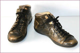 KESSLORD Sneakers  Cuir Marbré Marron et Bronze Doublées Cuir T 40 BE