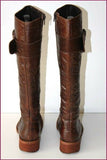 REQINS Bottes Cuir Fripé Marron Doublées Cuir T 40 BE
