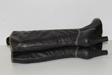CAROLL Bottes à Talons Cuir Gris Doublées Cuir T 38 BE