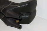 CAROLL Bottes à Talons Cuir Gris Doublées Cuir T 38 BE