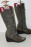 JANET & CO Mi Bottes Compensées Daim Gris T 37 BE