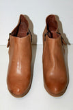 LA FEE MARABOUTE Bottines Boots Cuir Marron Clair Doublées Cuir T 39 TBE