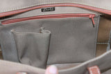 LE TANNEUR Petit Sac Shopping Toile Marron TBE