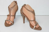 MARCO Sandales Tout Cuir Beige Lanières Fines Talons Hauts T 39 TBE