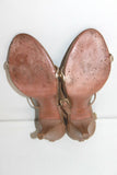 MARCO Sandales Tout Cuir Beige Lanières Fines Talons Hauts T 39 TBE