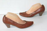 JENNIFER TAYLOR Escarpins Pointus Cuir Marron Petits Talons T 40 BE