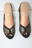 EVELIN'S Shoes PARIS NICE Escarpins Toile Ajourée Noire T 5.5 / 36.5 TBE